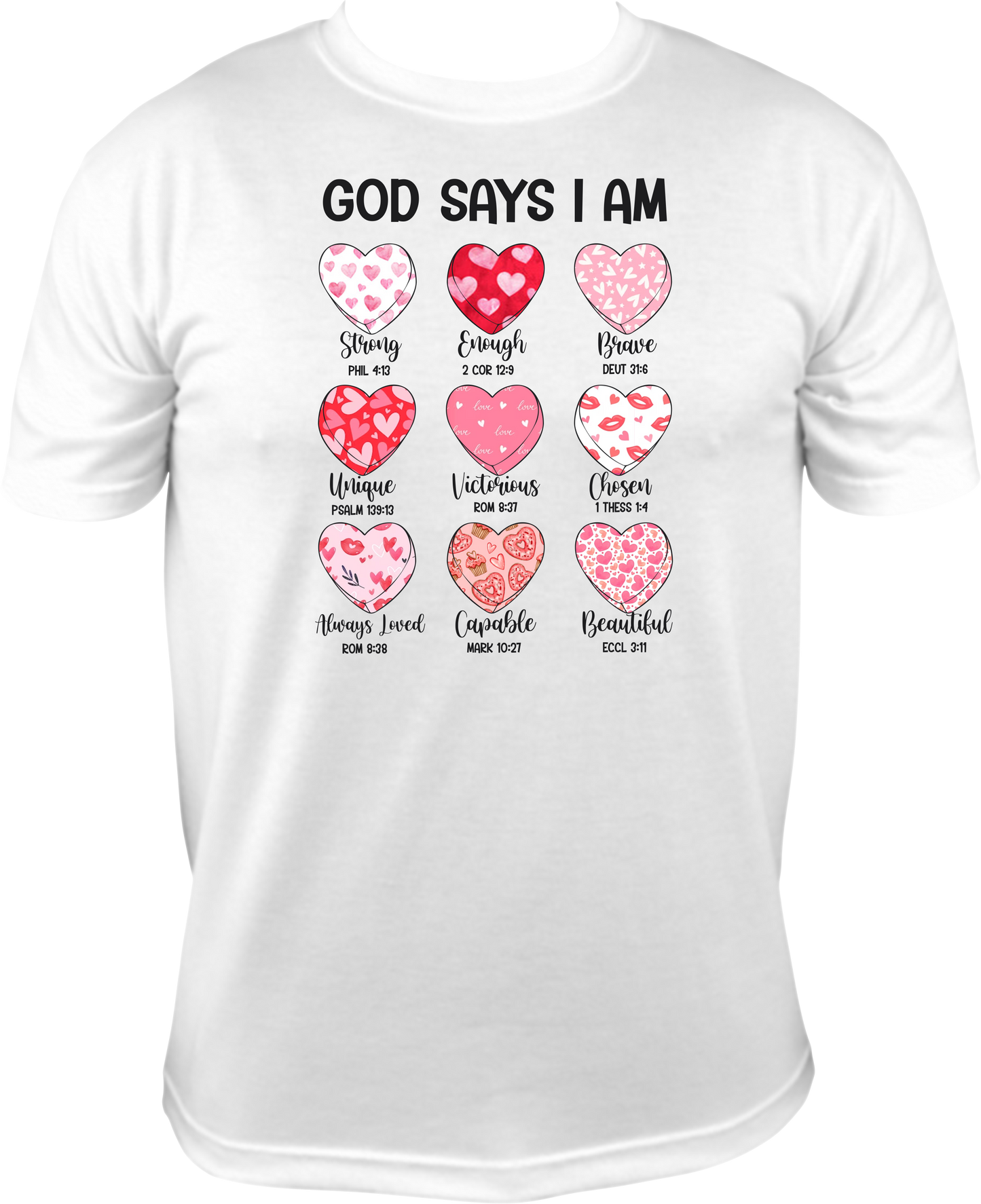 2028 God Says I am hearts