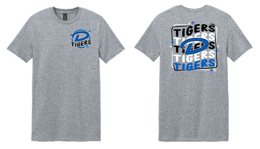 D Tigers Mascot Waves (TRF-6503)