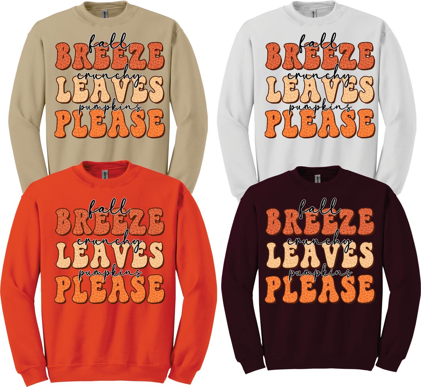 Fall Breeze Crunchy Leaves Pumpkins Please