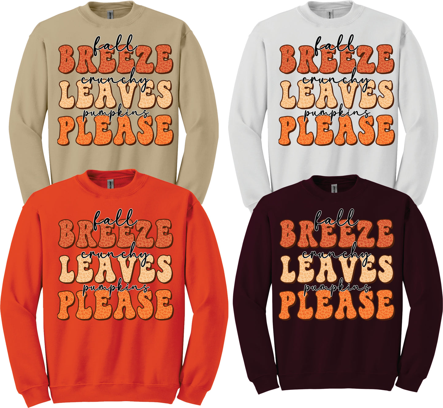 TRANSFER - Fall Breeze Crunchy Leaves Pumpkins Please