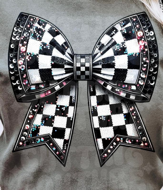 TRANSFER - Checkered Bow