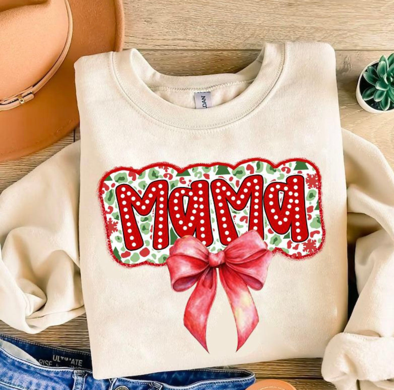 Mama Christmas Bow (TRF-5505)