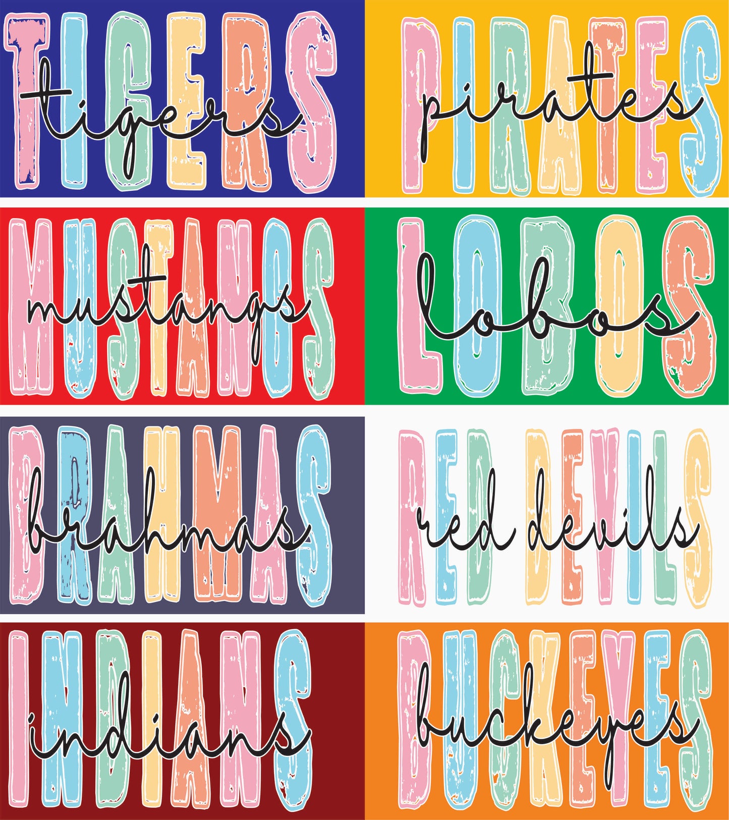 Mascot Pastels