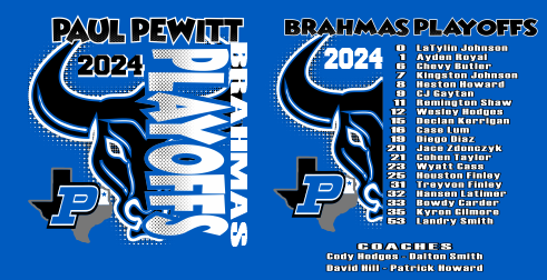 Paul Pewitt Brahmas Playoffs