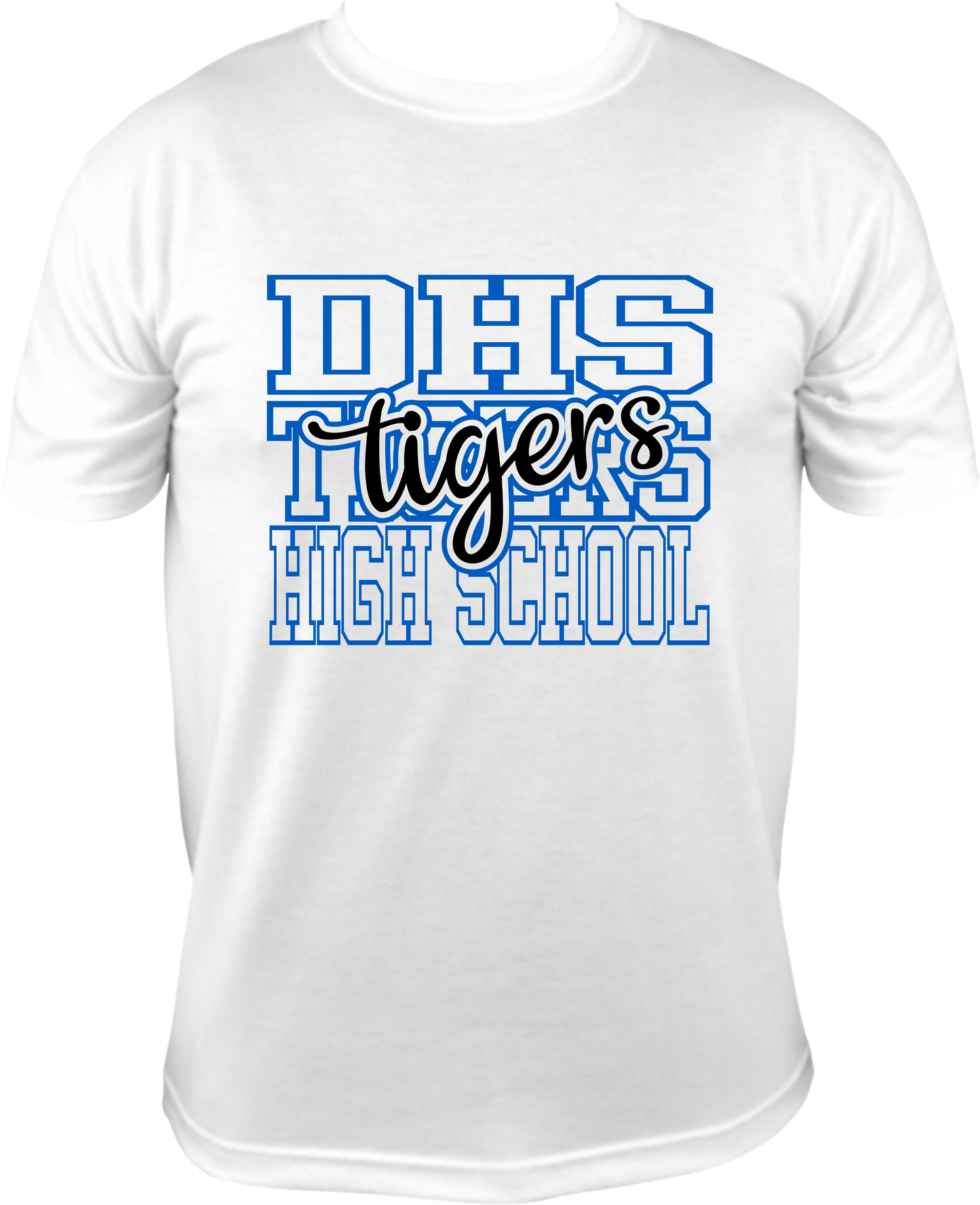 DHS Staff Shirt White - DHS High School Tigers