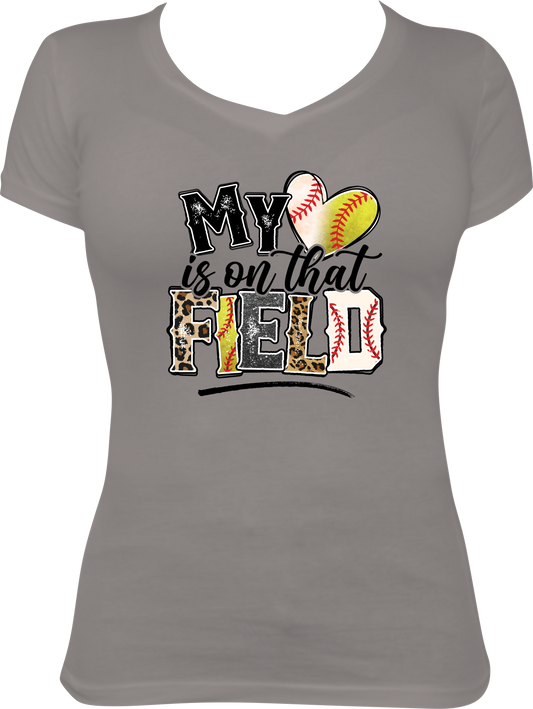 007 My Heart is on that Field Baseball Softball (TRF-3419)