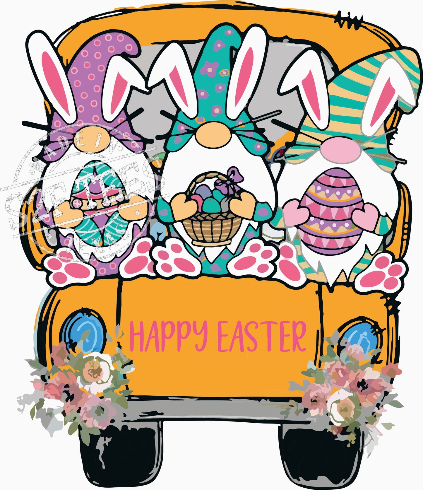 Happy Easter 10 Gnome Truck (TRF-9464)
