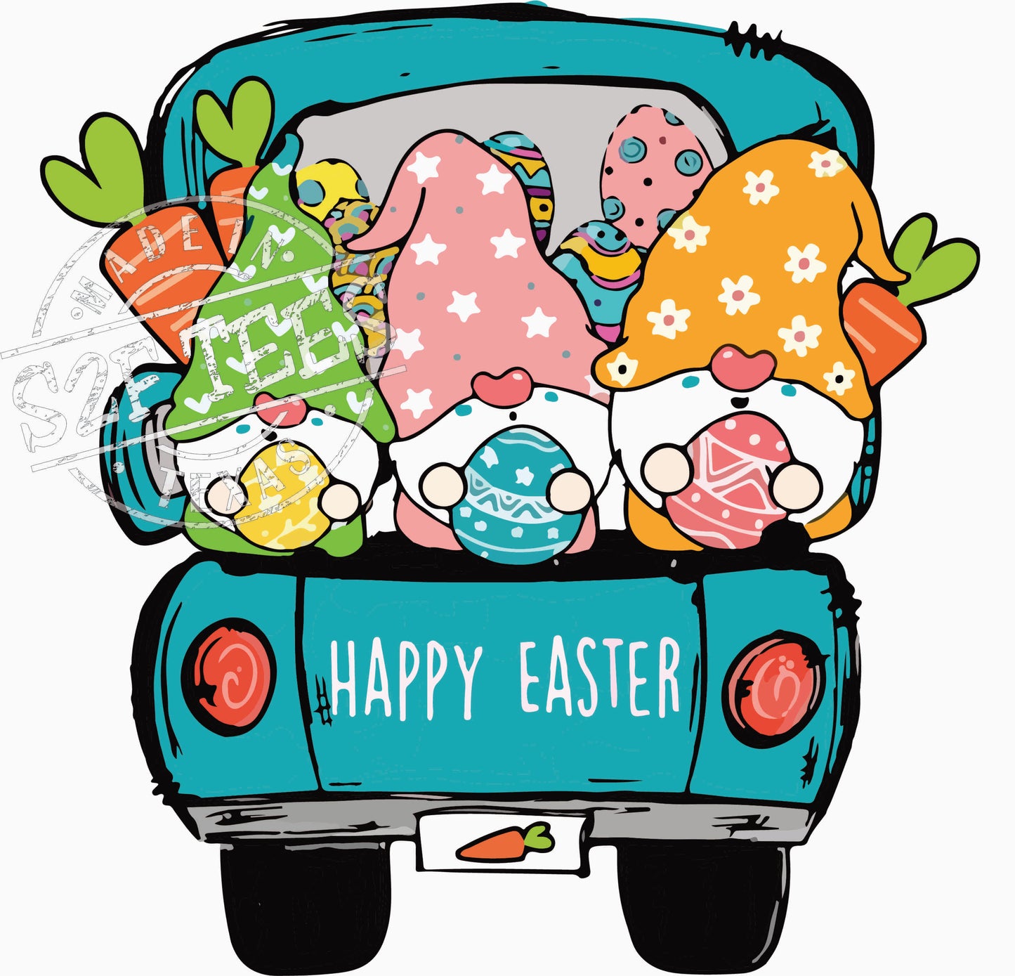 Happy Easter 11 Gnome Truck (TRF-9463)