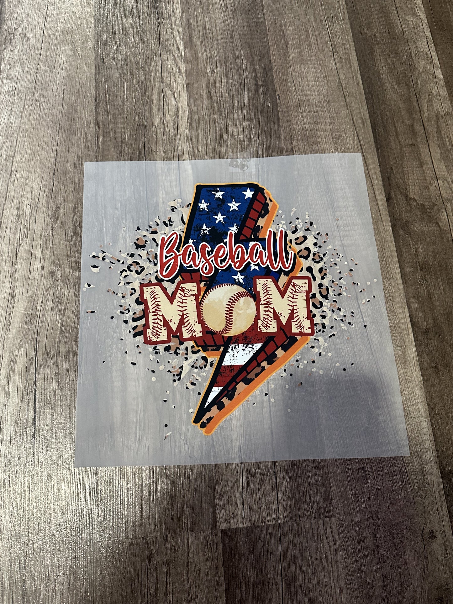 Lightning Baseball Mom - DTF Transfer