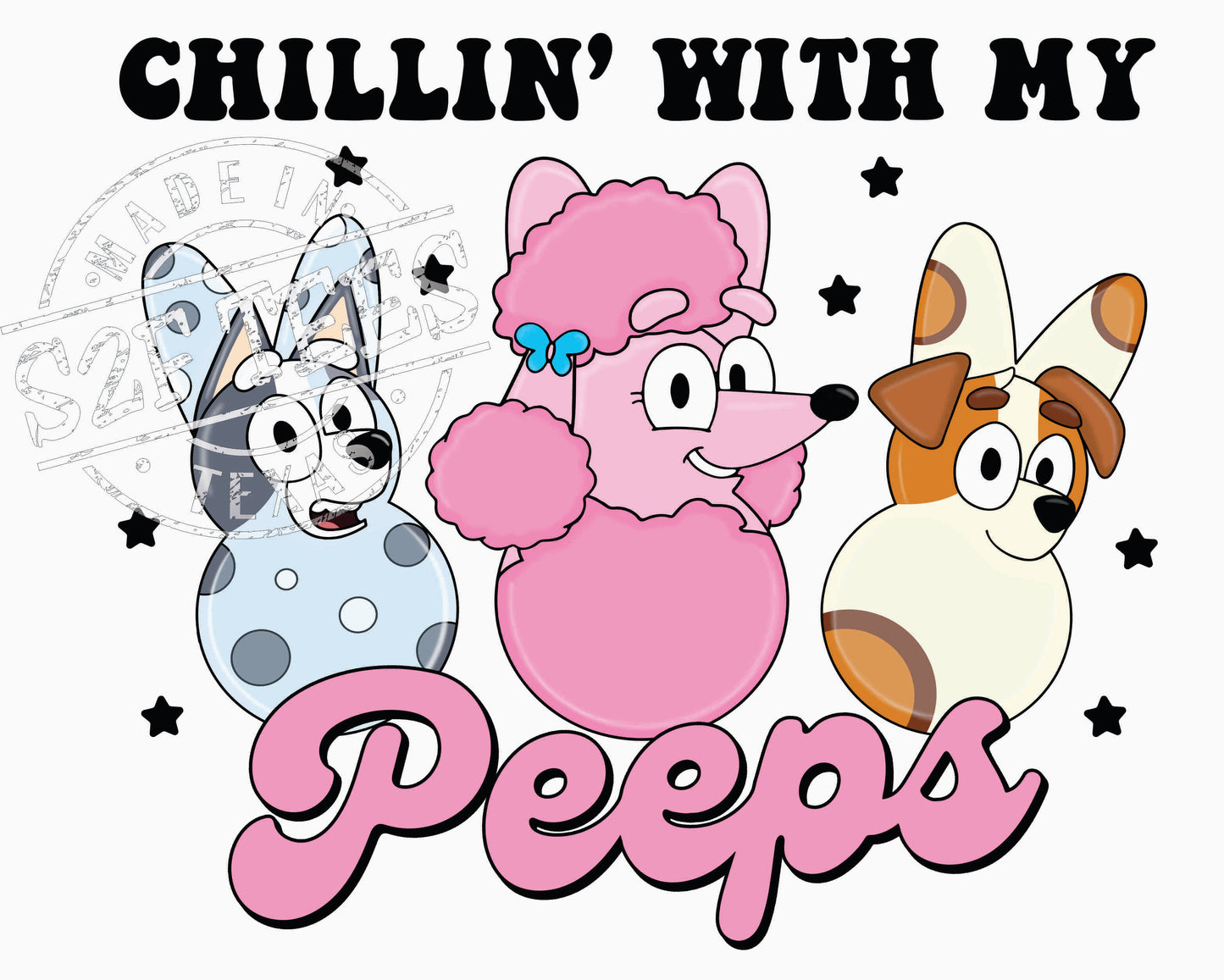Chillin with my PEEPS Bluey 3 (TRF-9492)