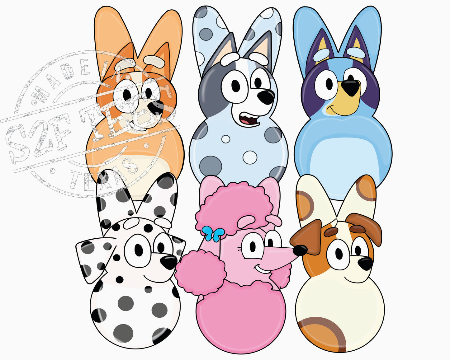 Chillin with my PEEPS Bluey 2 (TRF-9493)