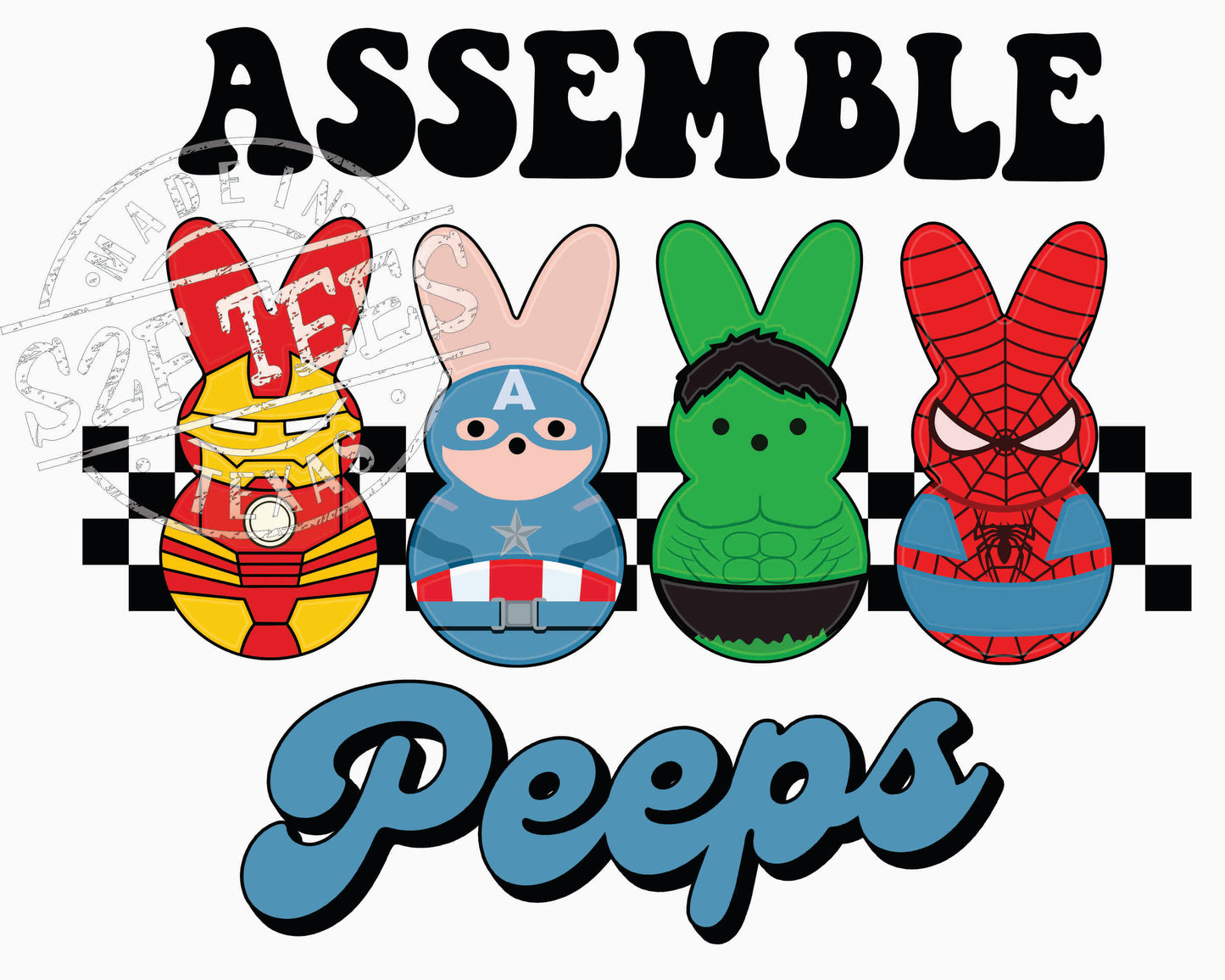 Where my PEEPS at Superhero Assemble DTF (TRF-9499)