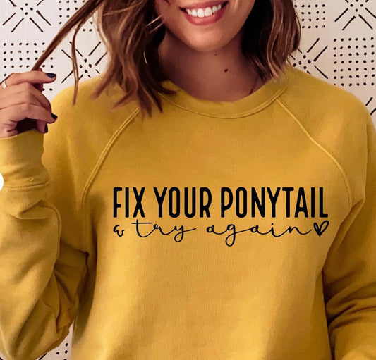 351-fix your ponytail