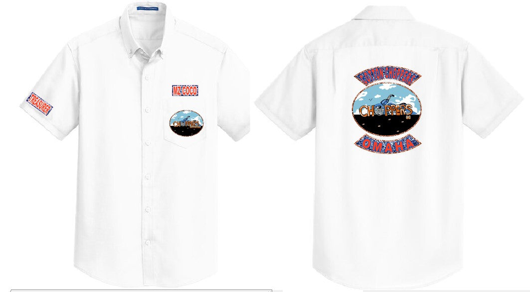 Cotton Choppers White Button Up S663