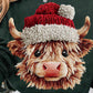 283-Mini Christmas Cow