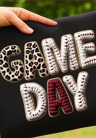 339- Game Day -faux knit