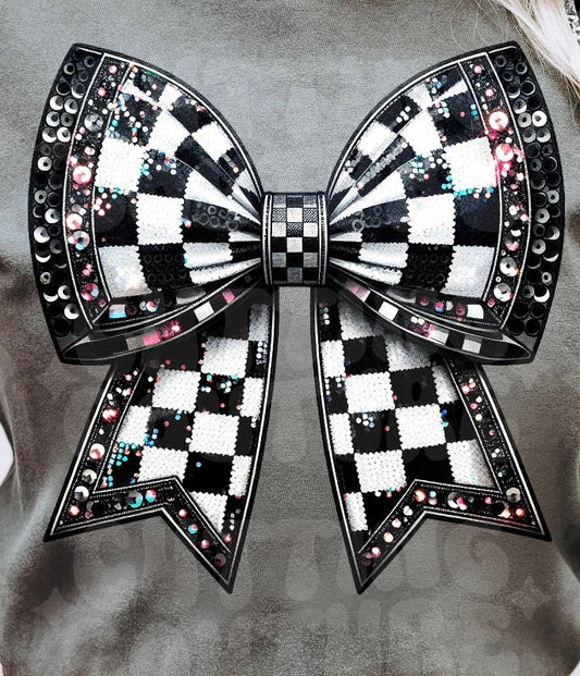 TRANSFER - Checkered Bow