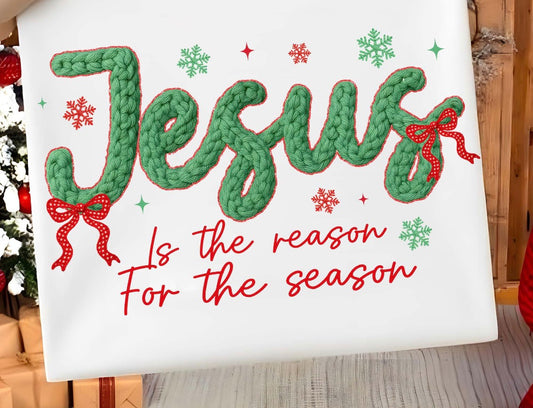 267- Jesus faux knit