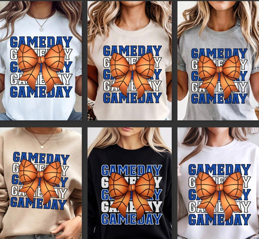 307-basketball game day bow
