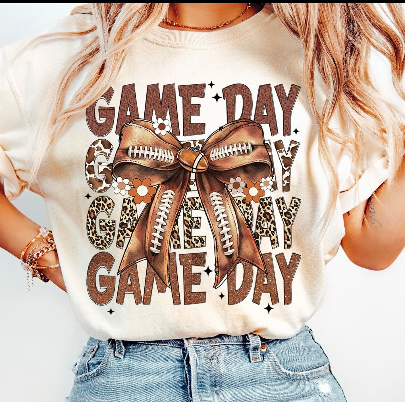 Game Day Football Bow