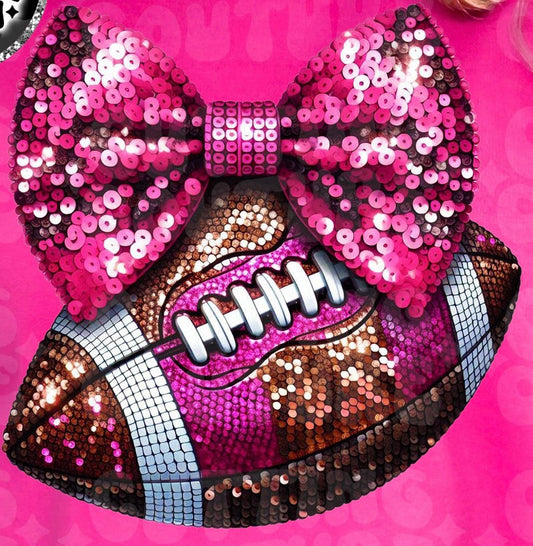TRANSFER - Glistening Pink Out Football