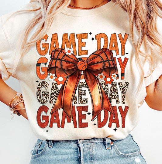 Game Day Basketball Bow