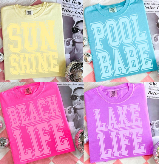 372- Summer Tees- LAKE LIFE