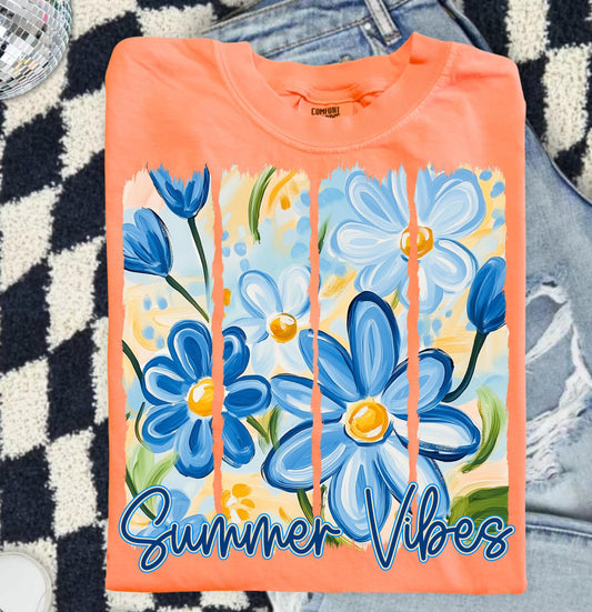 167- Summer Vibes - blue florals (TRF-005)