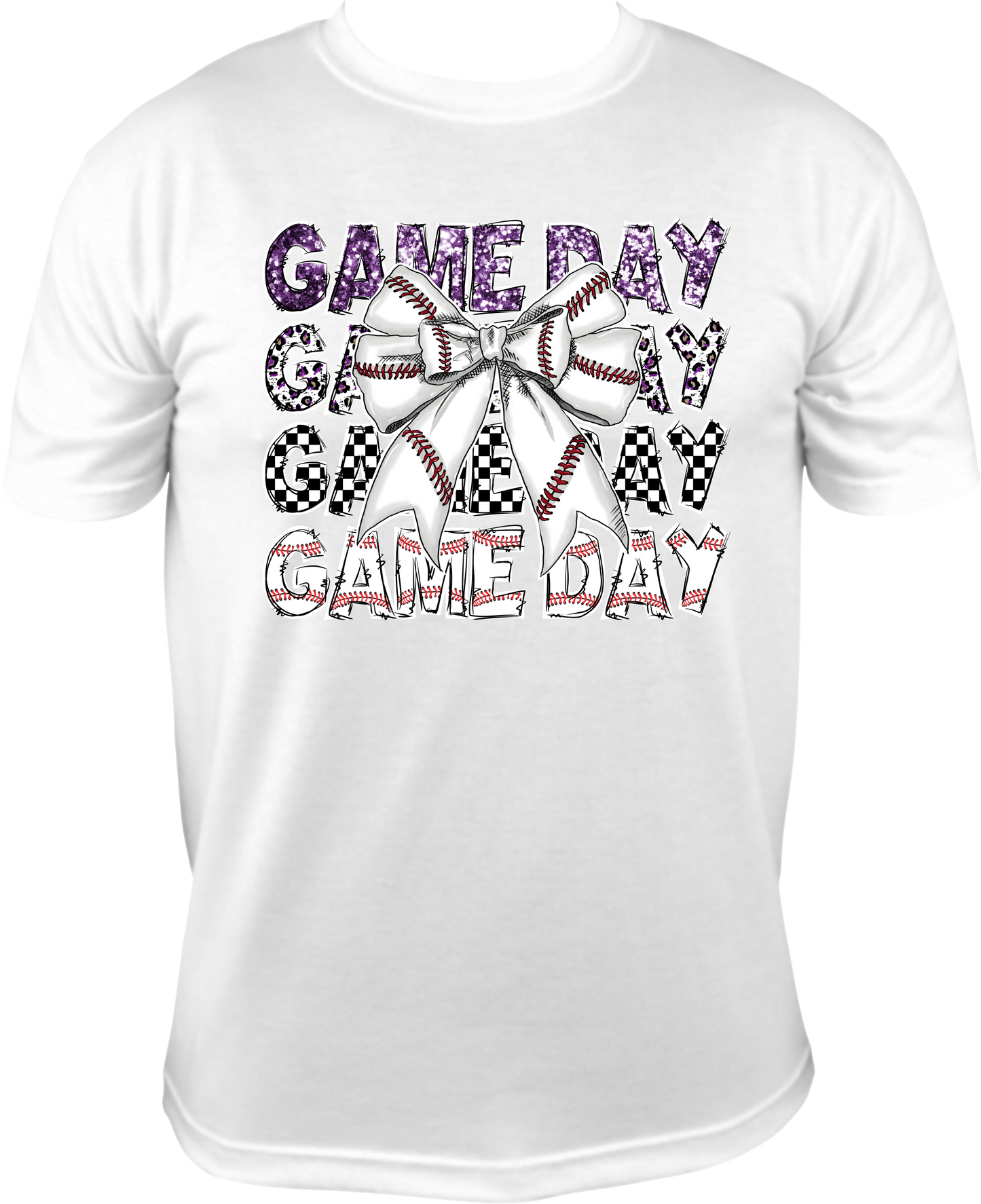 036 Game Day Baseball Bow