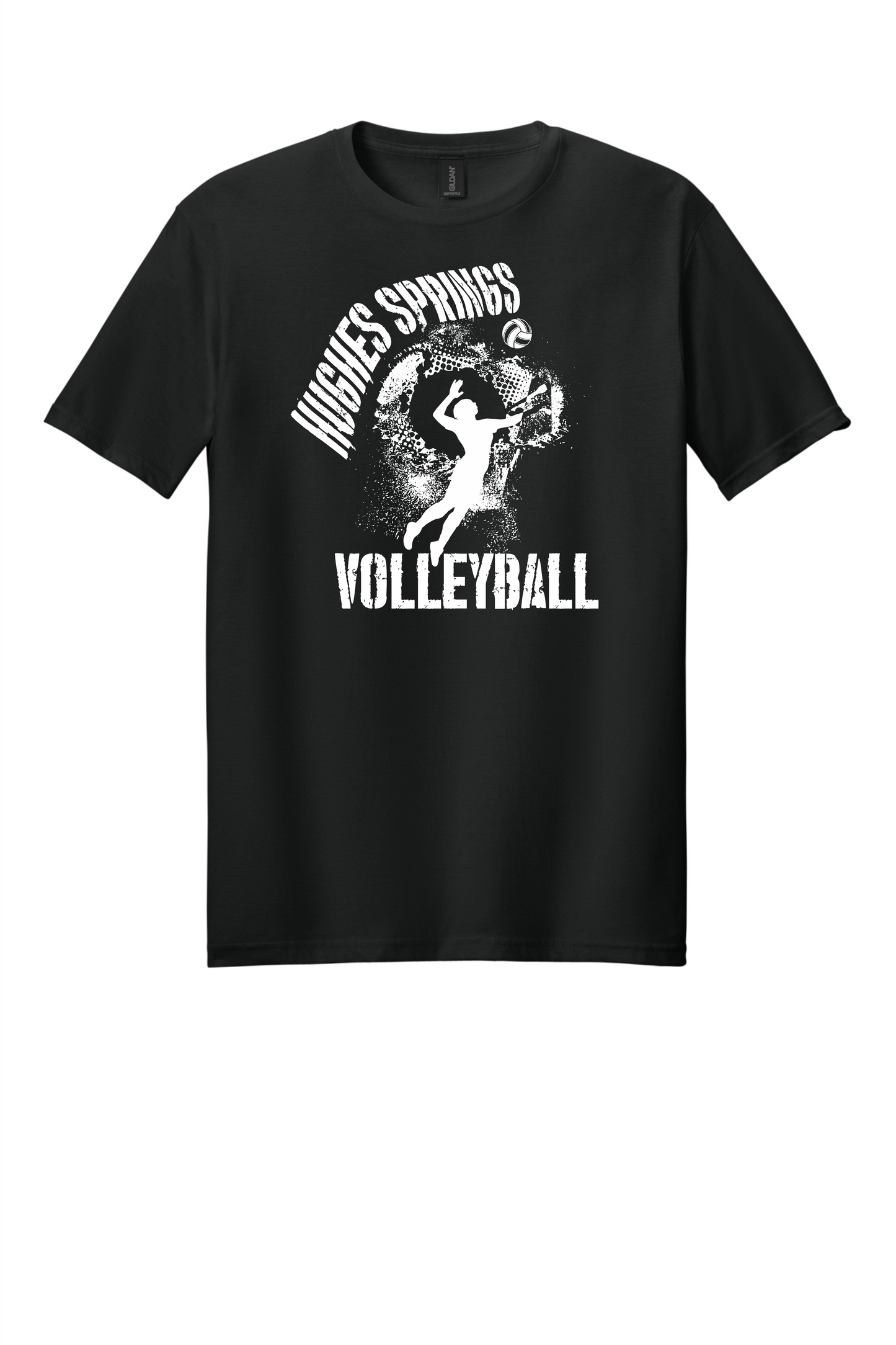 Hughes Springs Volleyball Spike Grunge Ver. 2