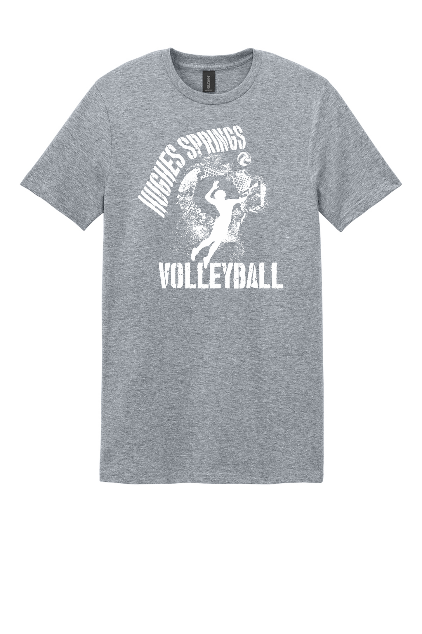 Hughes Springs Volleyball Spike Grunge Ver. 2