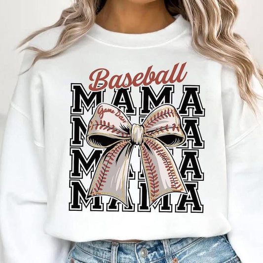 TRANSFER - 038 Baseball Mama Bow