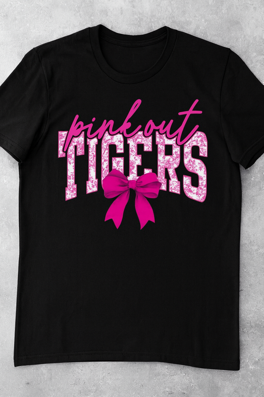 229- Pink Out Mascot with Bow
