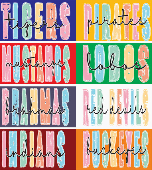 TRANSFER - Mascot Pastels