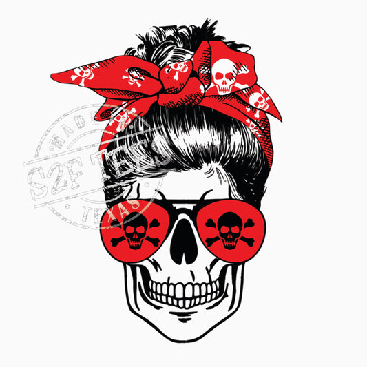TRANSFER - Mom Life Cheetah Skull