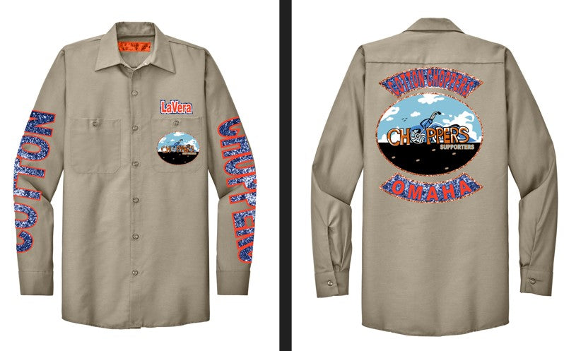 Choppers  Jan 3rd Button up - Light Tan