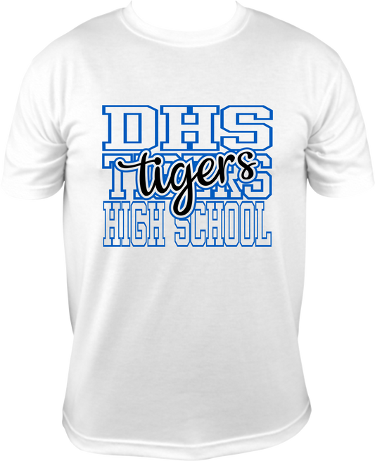 DHS Staff Shirt White - DHS High School Tigers
