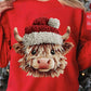 283-Mini Christmas Cow