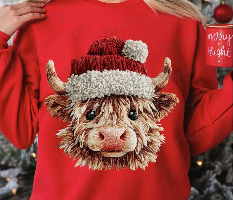 283-Mini Christmas Cow