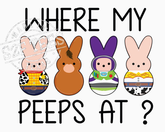 TRANSFER - Where my PEEPS at Toy Story DTF