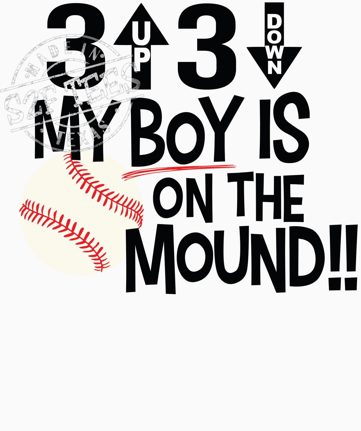 3 up 3 down my boy is on the mound