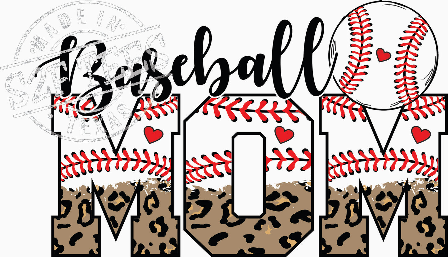 Cheetah Baseball Mom