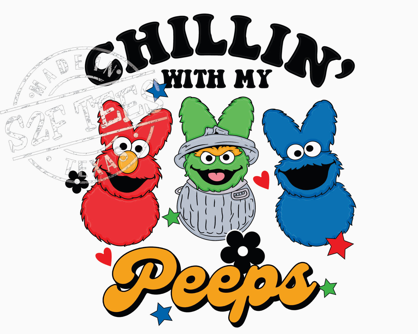 Chillin with my Peeps Sesame Street